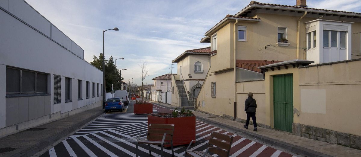 Una imagen del barrio pamplonés de la Chantrea
