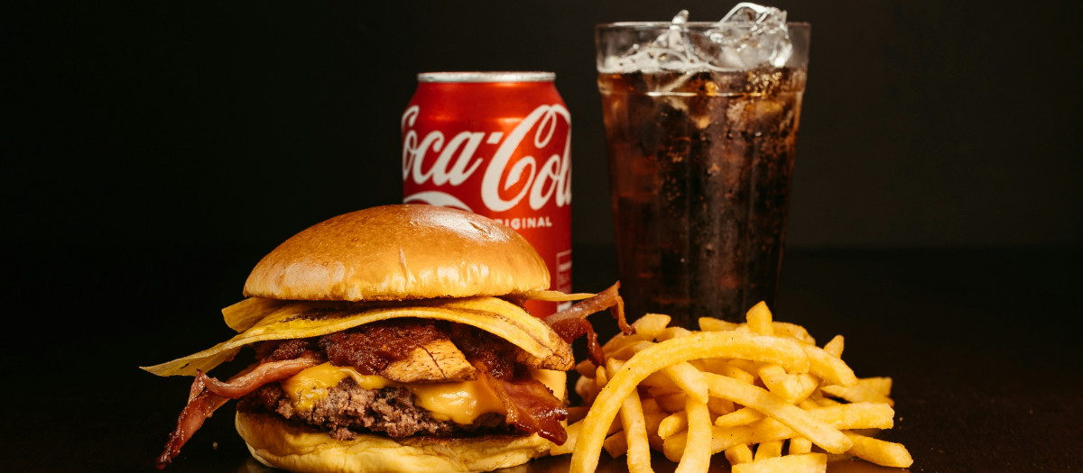 Hamburguesa y patatas fritas