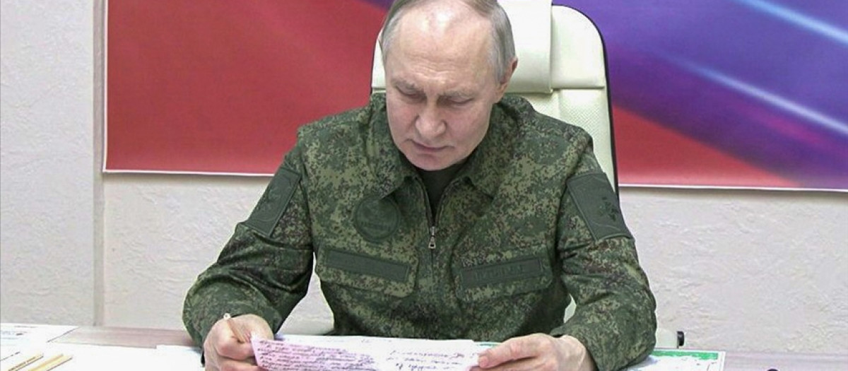 Vladimir Putin en Kursk