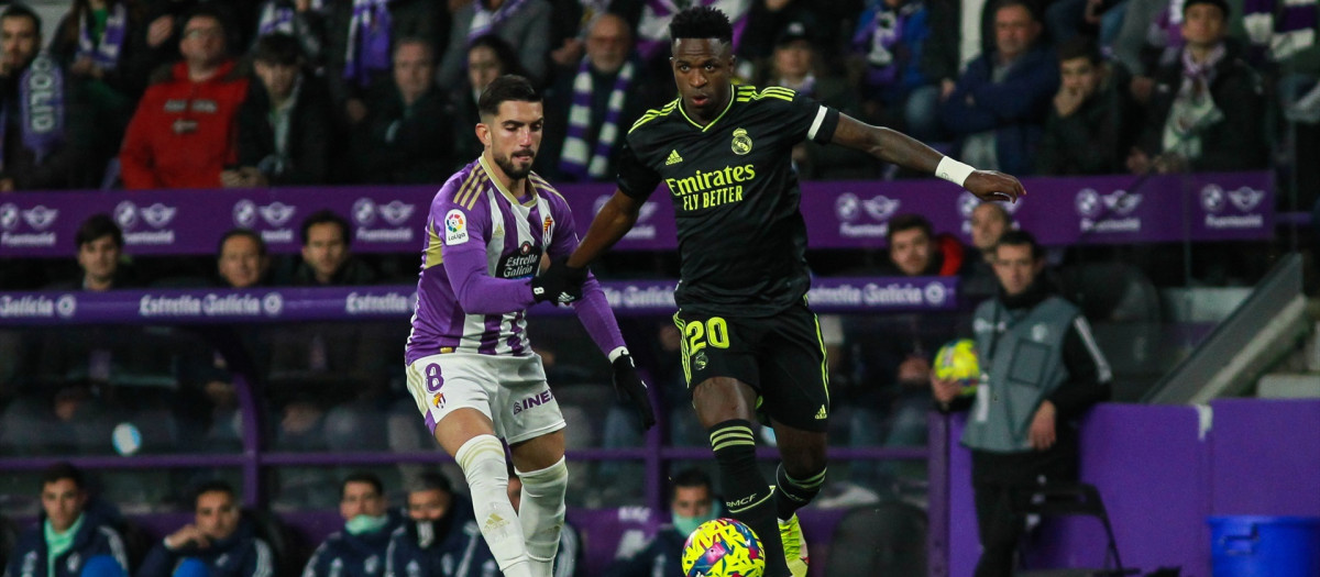 Vinicius Junior, en un partido en el José Zorrilla ante el Valladolid