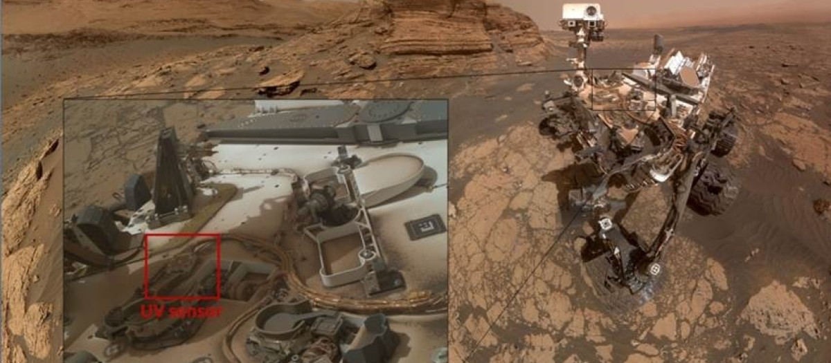 Sensor ultravioleta embarcado en el rover Curiosity de la NASA.