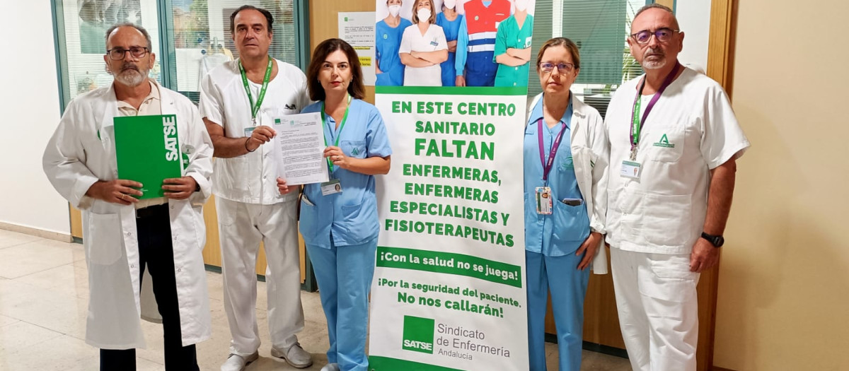 Delegados de Satse en el Hospital Reina Sofía de Córdoba