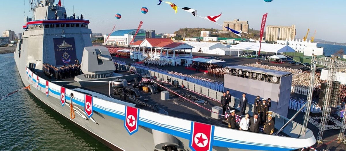 Inauguración del destructor norcoreano 'Choe Hyon'

REMITIDA / HANDOUT por KCNA
Fotografía remitida a medios de comunicación exclusivamente para ilustrar la noticia a la que hace referencia la imagen, y citando la procedencia de la imagen en la firma
26/4/2025