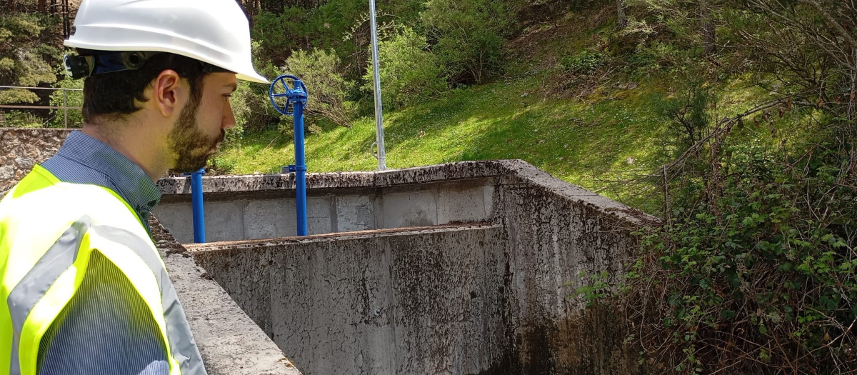 Primer escalón de vaciado de la presa de El Tejo