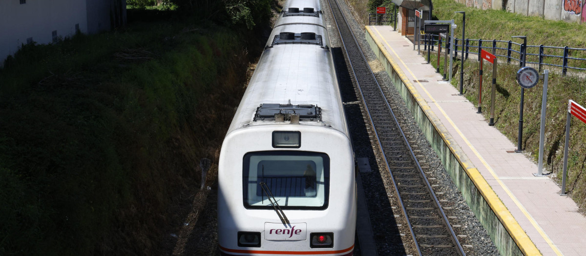 Un tren en Ferrol