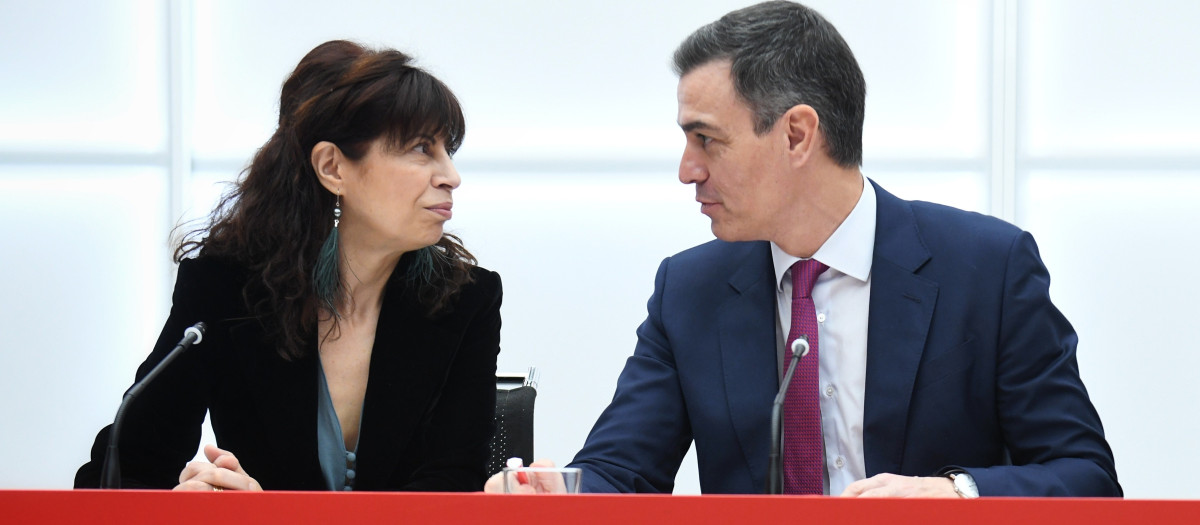 Ana Redondo y Pedro Sánchez, en una imagen de archivo