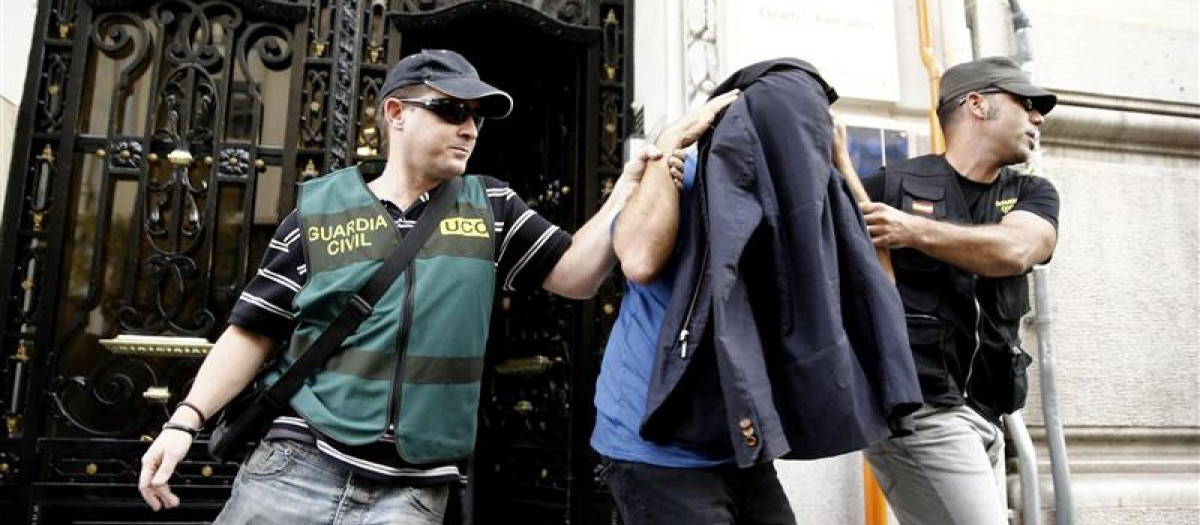 Una detención durante la Operación Púnica que llevó a cabo la UCO