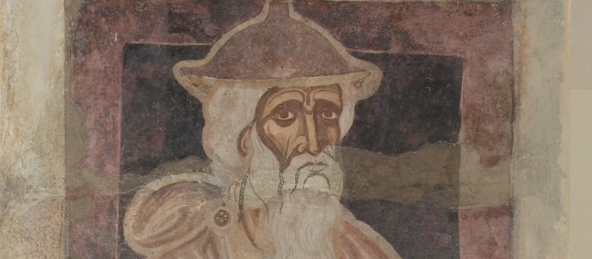 Una de las figuras bíblicas presentes en los murales de Sijena