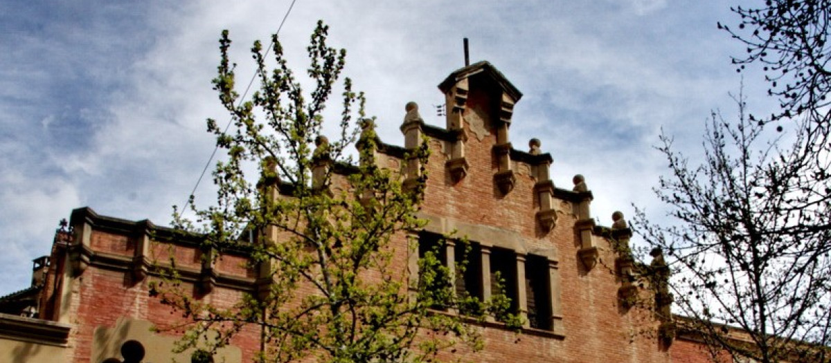 Detalle de la Casa Padró-Domènech, en Manresa