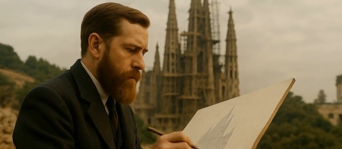 Uno de los fotogramas del tráiler de 'La fe de Gaudí'