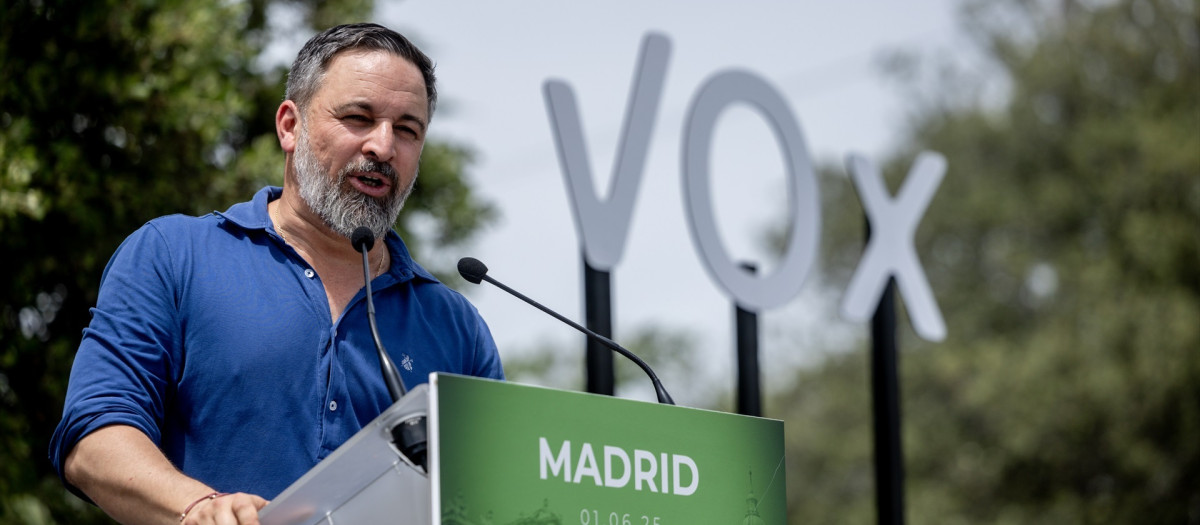 El presidente de Vox, Santiago Abascal