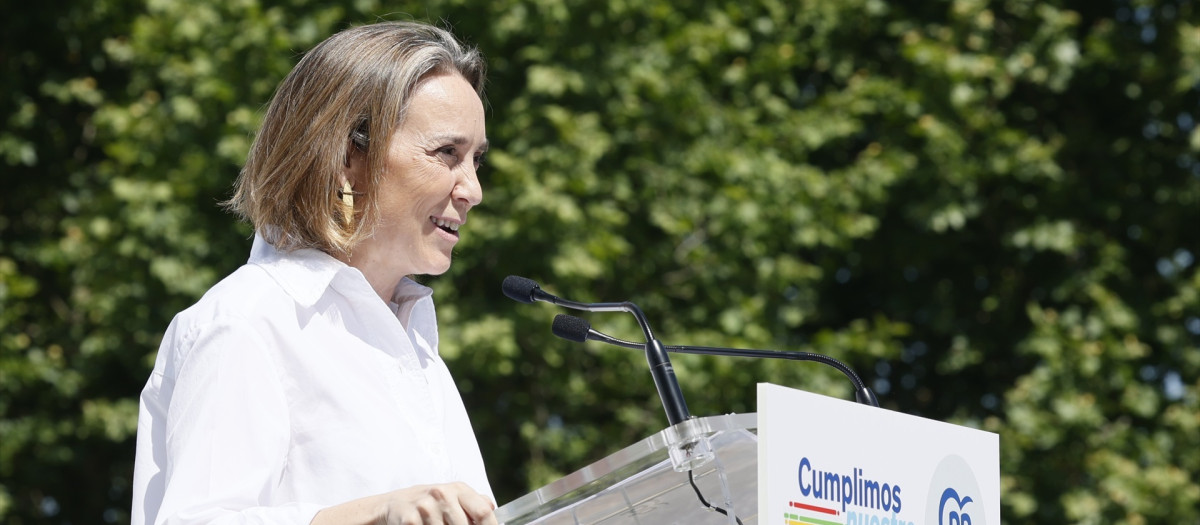 La secretaria general del PP, Cuca Gamarra