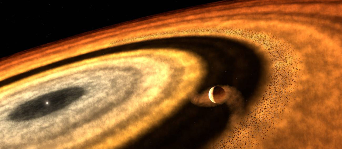 Recreación artística del exoplaneta WASP-121b