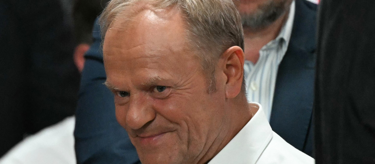 El primer ministro polaco, Donald Tusk, en Varsovia, Polonia