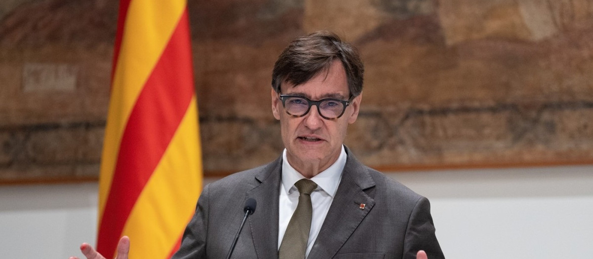 El presidente de la Generalitat de Cataluña, Salvador Illa