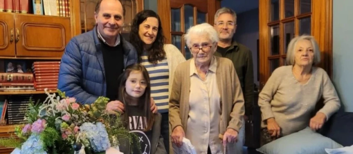 Consolación Paz, en su último cumpleaños