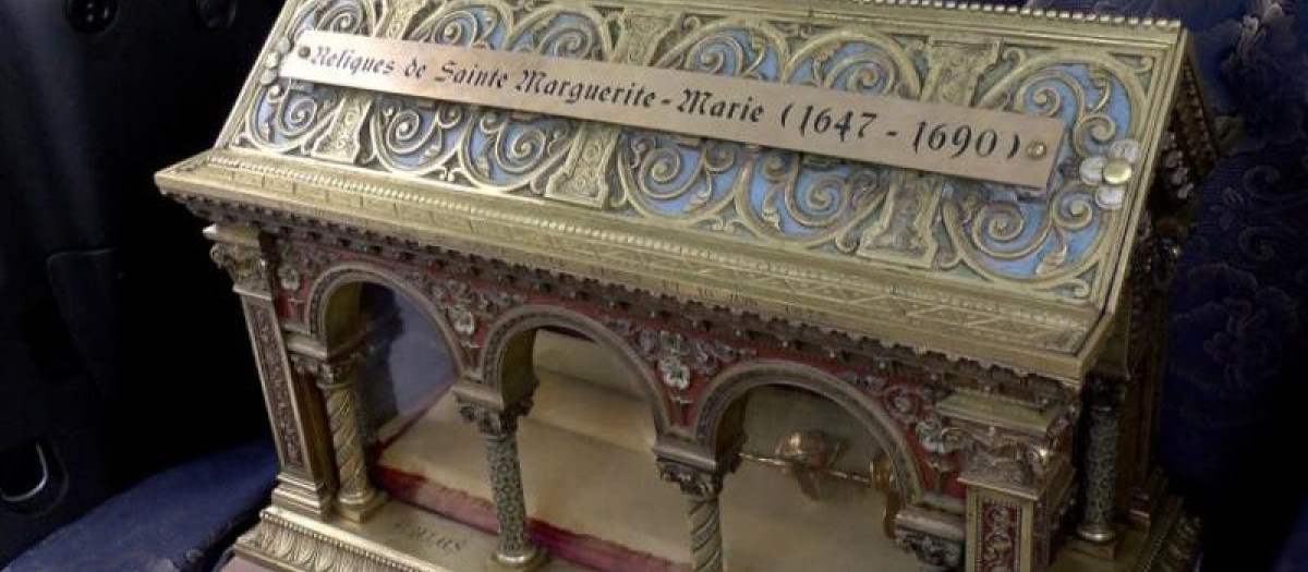 Las reliquias de santa Margarita María de Alacoque