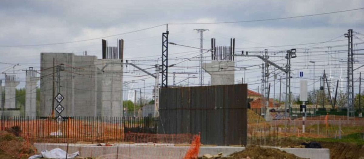 Obras del Ave en Palencia