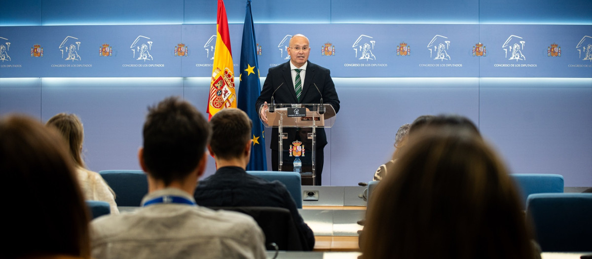 El portavoz del PP en el Congreso, Miguel Tellado