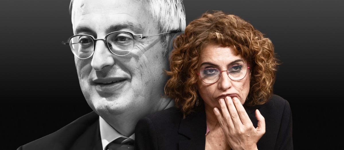 José Antonio Marco Sanjuán, presidente del TEAC, y la vicepresidenta y ministra de Hacienda, María Jesús Montero
