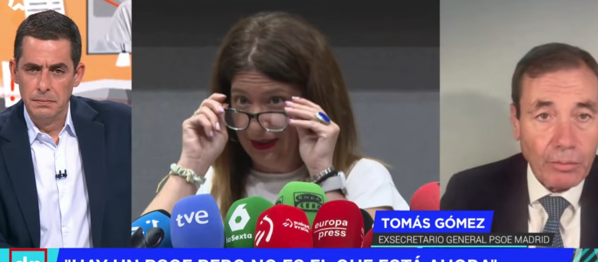 Tomás Gómez, en una entrevista a 'El análisis diario de la noche' de Telemadrid