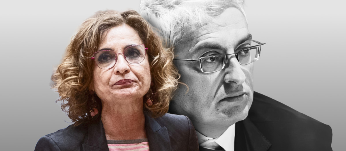 José Antonio Marco Sanjuán, presidente del TEAC, y la vicepresidenta y ministra María Jesús Montero