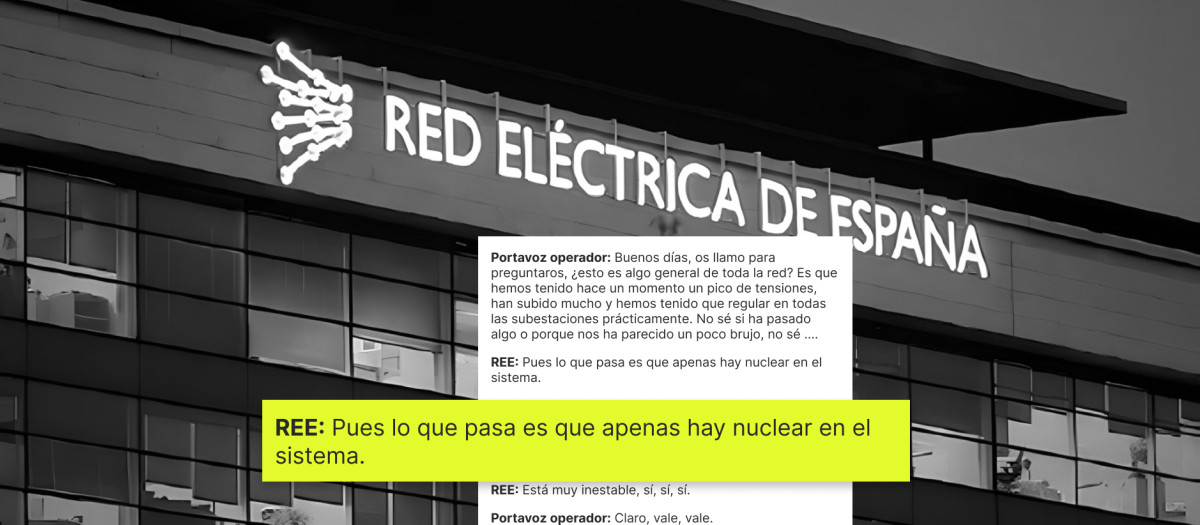 Conversación entre un portavoz de una operadora eléctrica y REE