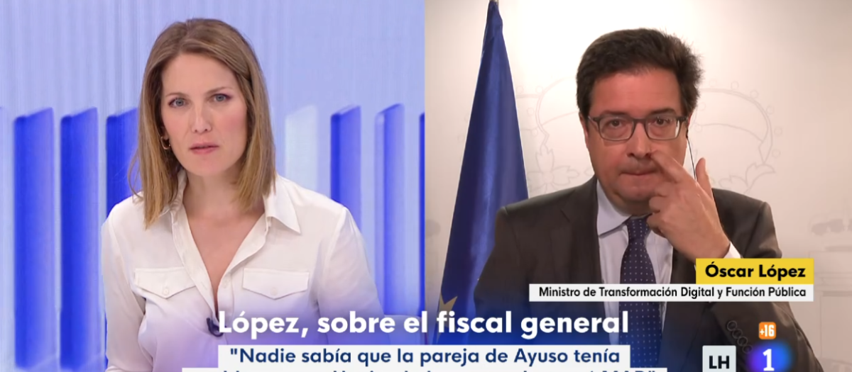 Óscar López en La Hora de la 1