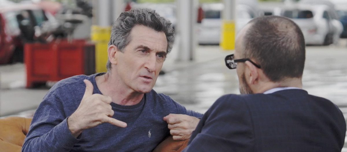 Luis Zahera, durante su conversación con Risto Mejide en Viajando con Chester
