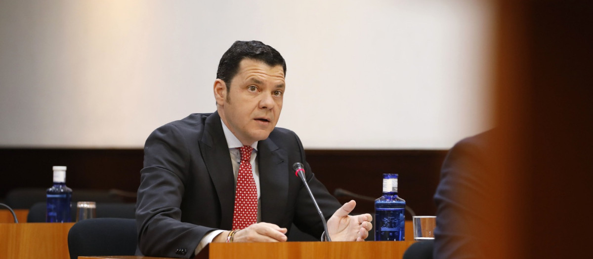 Luis Blázquez durante la Comisión de Asuntos Generales