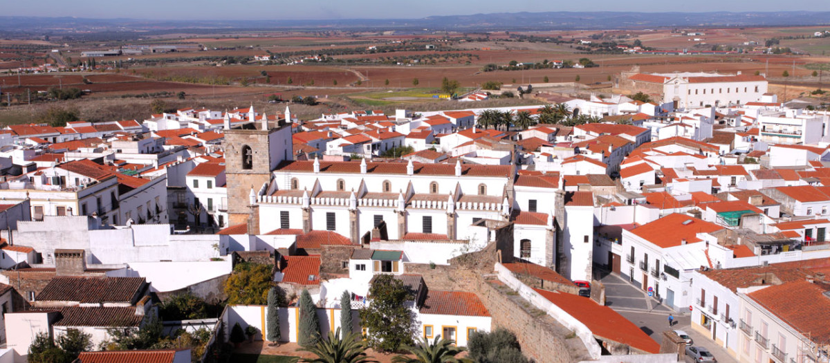 Vista de Olivenza (Badajoz).