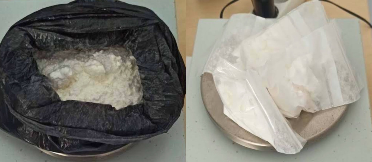 Imagen de los 400 gramos de cocaína incautada

REMITIDA / HANDOUT por AYUNTAMIENTO DE ORIHUELA
Fotografía remitida a medios de comunicación exclusivamente para ilustrar la noticia a la que hace referencia la imagen, y citando la procedencia de la imagen en la firma
11/6/2025