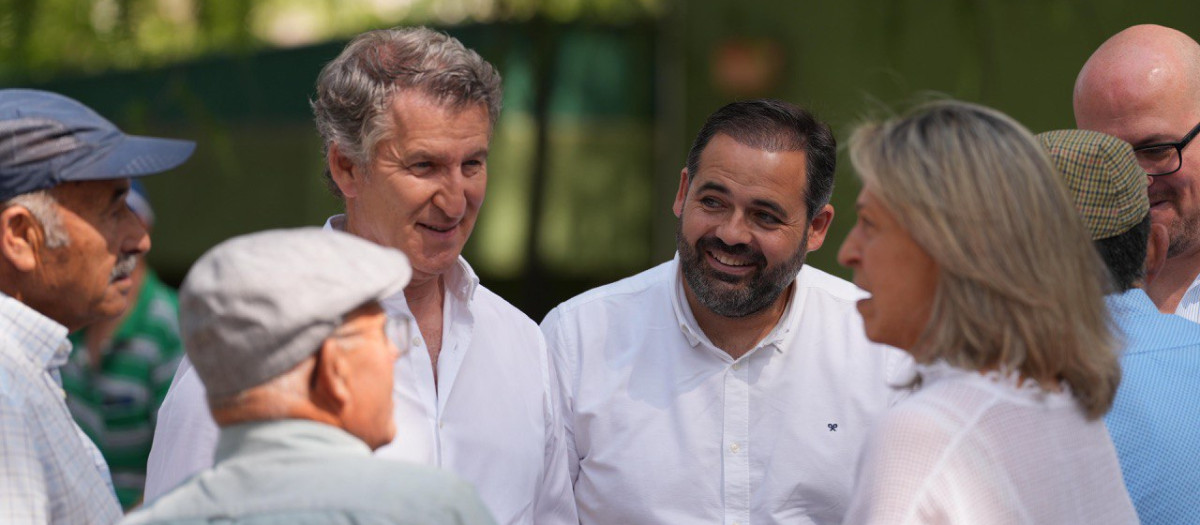 Paco Núñez y Feijóo este viernes en Guadalajara