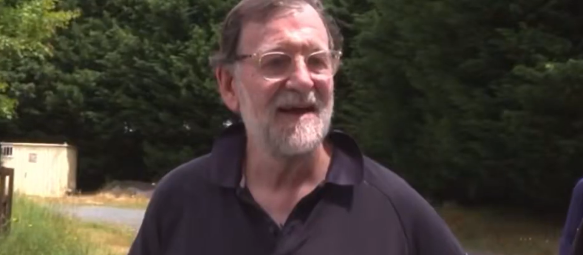Mariano Rajoy en el Camino de Santiago