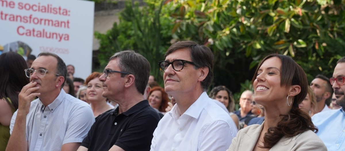 El presidente catalán, Salvador Illa, en un acto este viernes