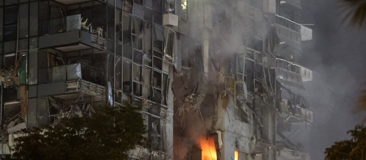 Tel Aviv bajo los efectos de los misiles