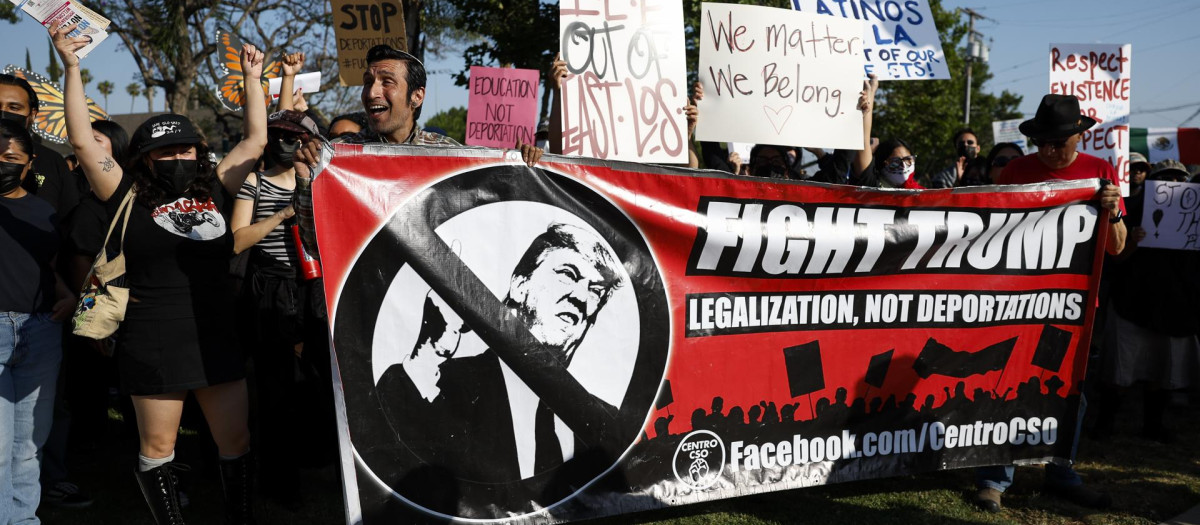 Protestas en Los Ángeles contra Trump