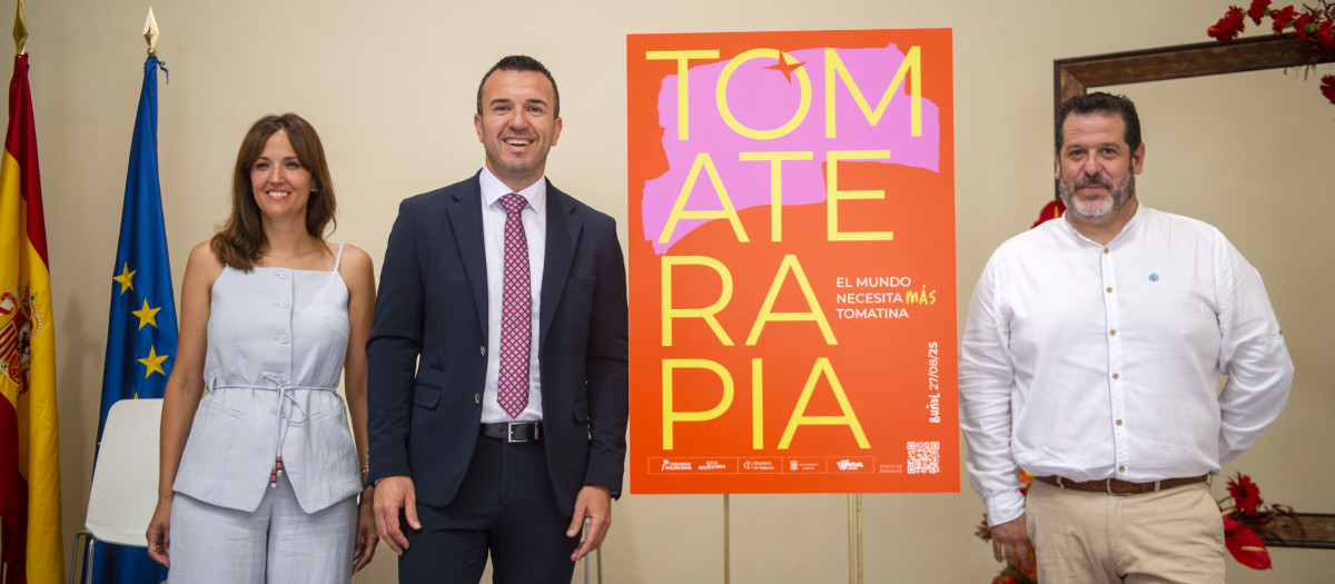 Presentación de la Tomatina de Buñol en la Diputación de Valencia.