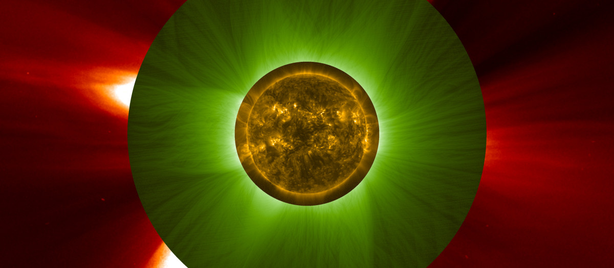 Eclipse solar generado por las naves de la Agencia Espacial Europea