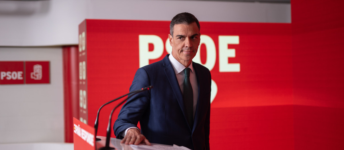 El presidente del Gobierno, Pedro Sánchez