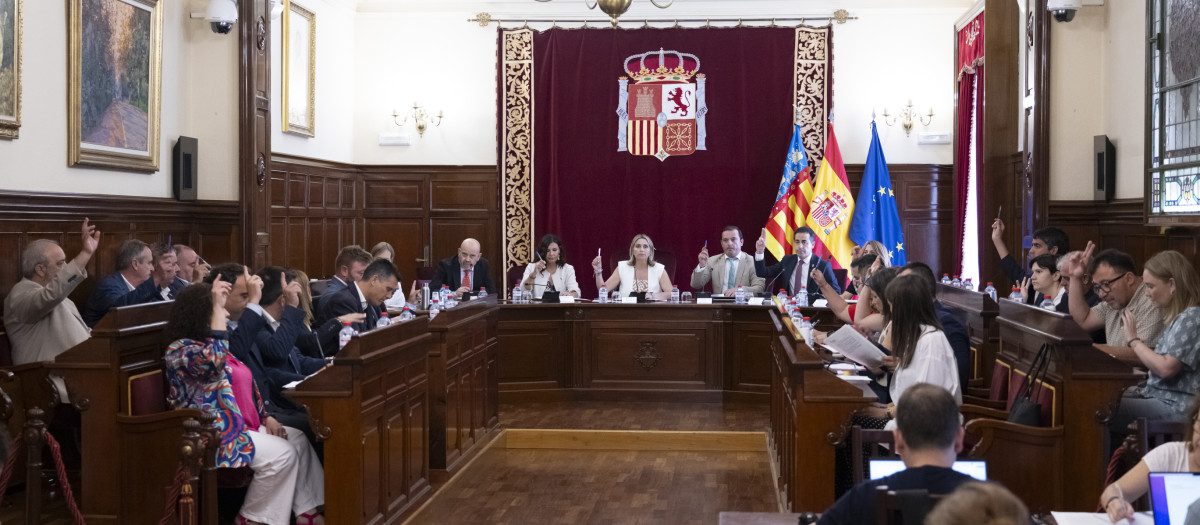 Imagen del pleno del mes de junio de la Diputación de Castellón