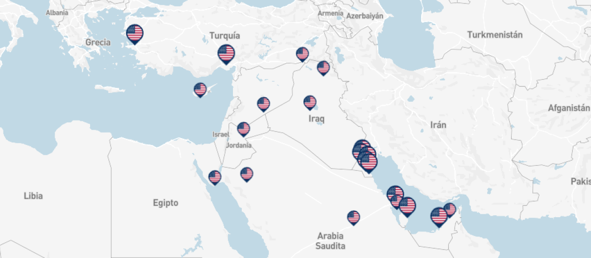 Bases de Estados Unidos en Oriente Medio