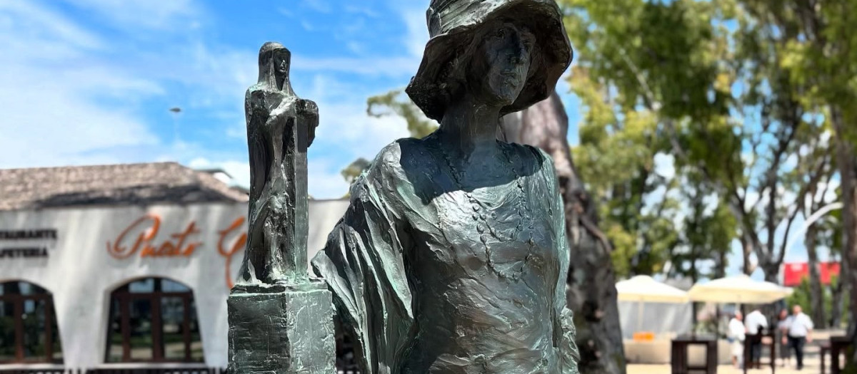 Monumento a Gertrude Vanderbilt Whitney en Huelva, obra de Martín Lagares