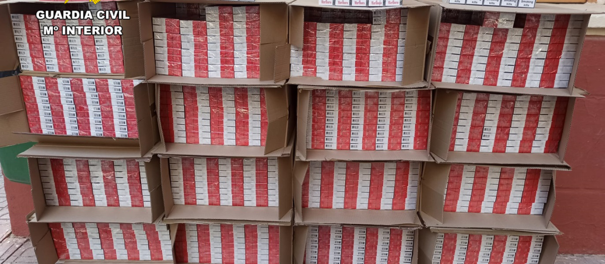 Tabaco de contrabando incautado en Albacete