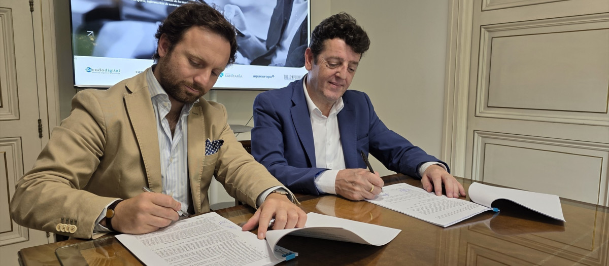 Yago González y Eugenio de Quesada firman el acuerdo de compraventa del Grupo Nexo

REMITIDA / HANDOUT por PRENSAMEDIA
Fotografía remitida a medios de comunicación exclusivamente para ilustrar la noticia a la que hace referencia la imagen, y citando la procedencia de la imagen en la firma
19/6/2025