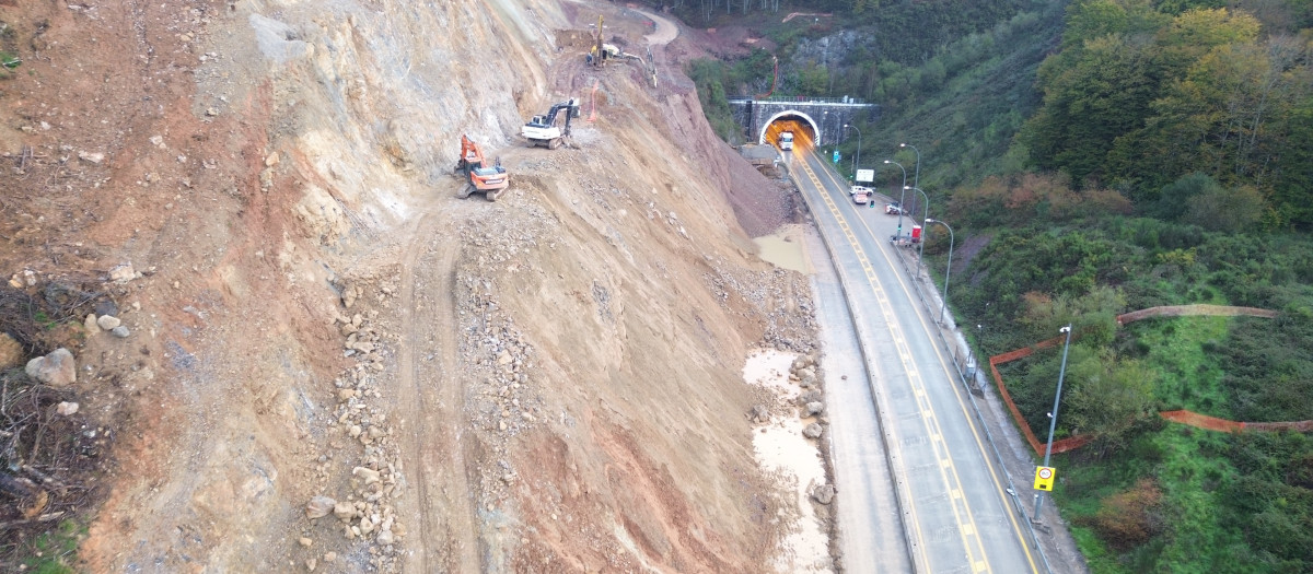 Estado actual de las obras en los túneles de Belate y Almandoz