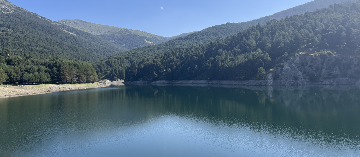 Presa de El Tejo, en la localidad segoviana de El Espinar