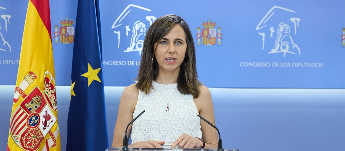 La líder de Podemos, Ione Belarra, en el Congreso