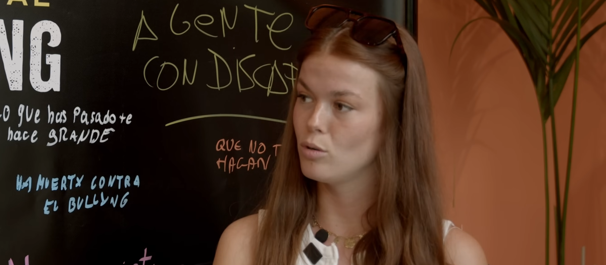 La estudiante francesa Marilou Vioix, en una entrevista en el podcast FATECLUB
