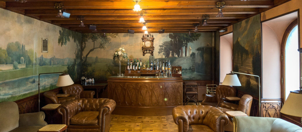 La coctelería del exclusivo Círculo del Liceo, en Barcelona